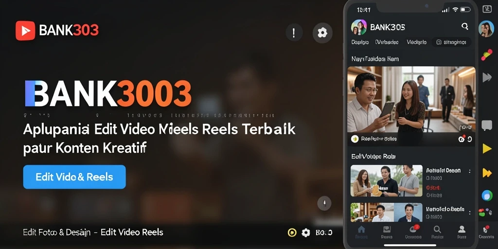 Antarmuka intuitif dan fitur edit video lengkap BANK303.