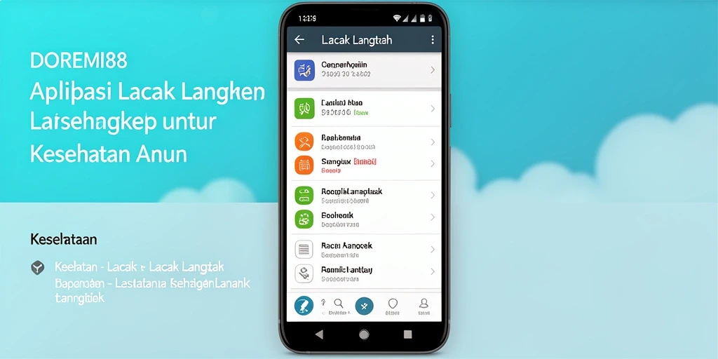Tampilan antarmuka DOREMI88 yang sederhana dan menarik untuk melacak langkah.