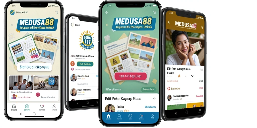 Antarmuka user-friendly MEDUSA88 memudahkan pengeditan foto dengan efek kertas kaca.