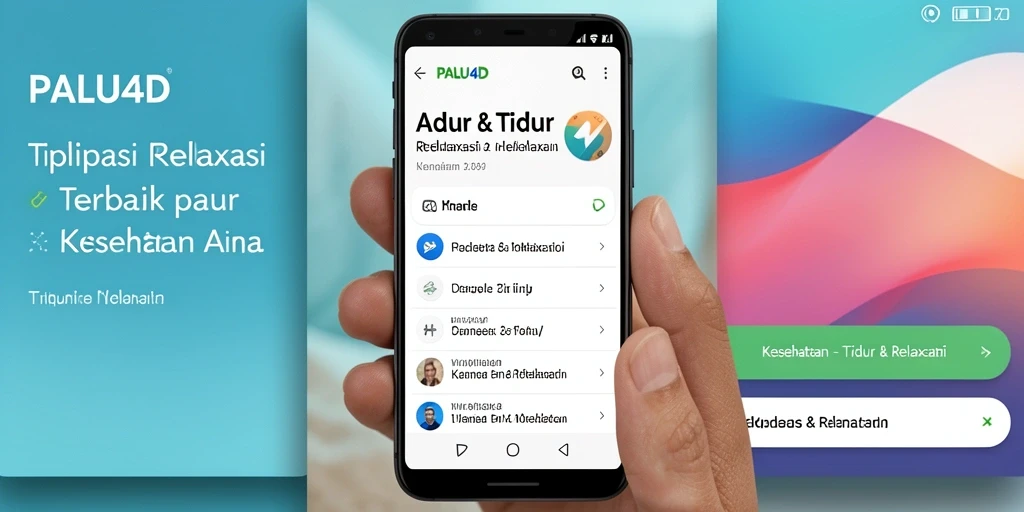 Antarmuka pengguna yang sederhana dan menenangkan dari PALU4D.